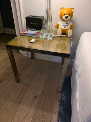 Coppia tavolini metallo stile industrial