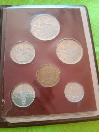 Cartera Monedas Pruebas Numismáticas 1974 s.c