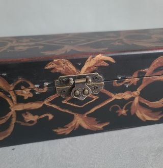 Cofre de Madera , Pintura Policromada Hecha a Mano