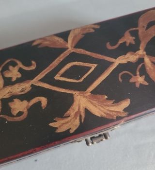 Cofre de Madera , Pintura Policromada Hecha a Mano