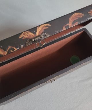 Cofre de Madera , Pintura Policromada Hecha a Mano