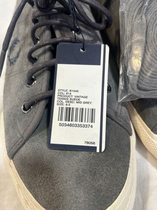 Zapatillas Fred Perry Vintage Grises