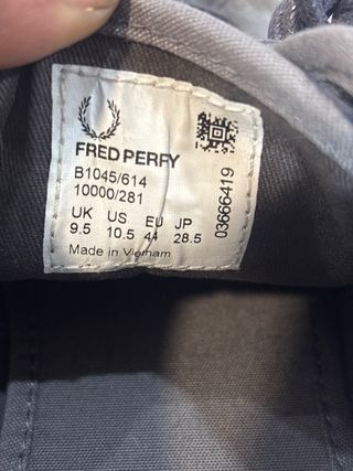 Zapatillas Fred Perry Vintage Grises