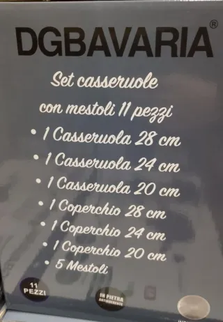 Batteria pentole 11 pezzi