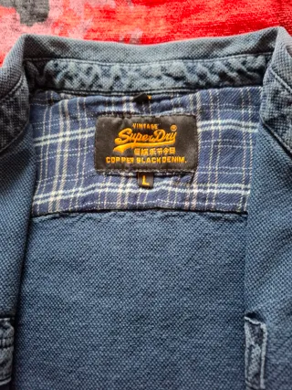 Camisa vaquera Superdry AZUL