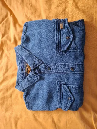 Camisa vaquera Superdry AZUL