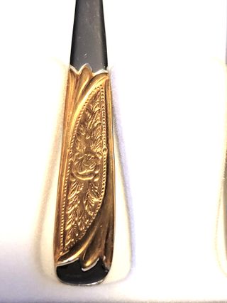 Set posate dolce Inoxpran oro/argento