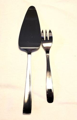 Set posate dolce Inoxpran oro/argento