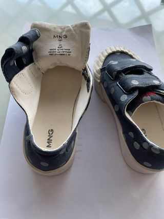 Scarpe Mango kids bambina jeans pois