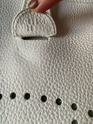 Borsa a tracolla Hermes Evelyne bianca