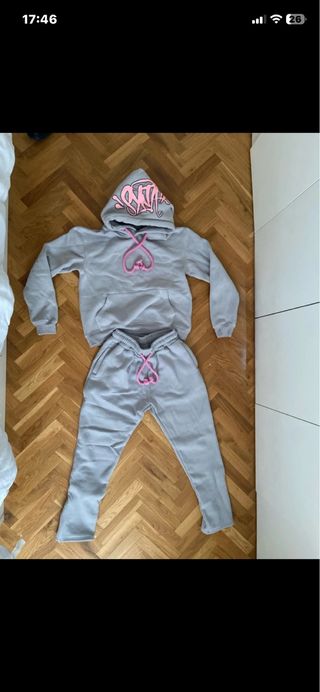 Chándal Syna World Gris y Rosa