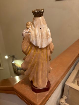 Virgen de carmen nueva  30 cms estuco