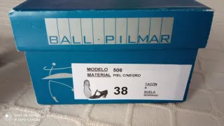 Zapatos de baile de piel negros