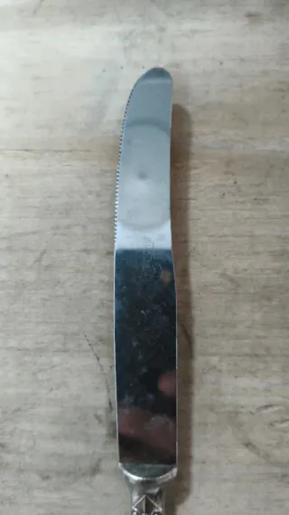 Set 6 Coltelli in metallo argentato ARG. 800