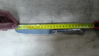 Set 6 Coltelli in metallo argentato ARG. 800