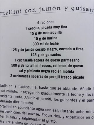 Libro de recetas PASTA