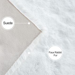 Tappeto Bianco Morbido 60x90 cm IB050