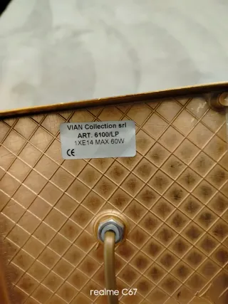 Coppia Lampade Abat-jour Porcellana