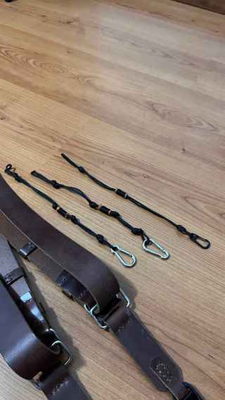 Alça de Couro Dupla para Fotografia