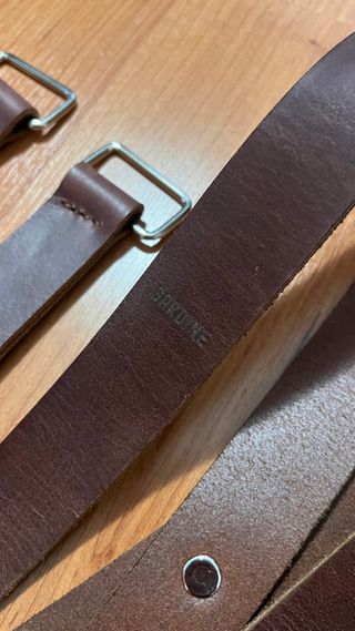 Alça de Couro Dupla para Fotografia