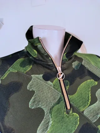 Vestido Camuflaje Lujo con Cinturón