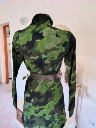 Vestido Camuflaje Lujo con Cinturón