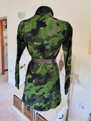 Vestido Camuflaje Lujo con Cinturón