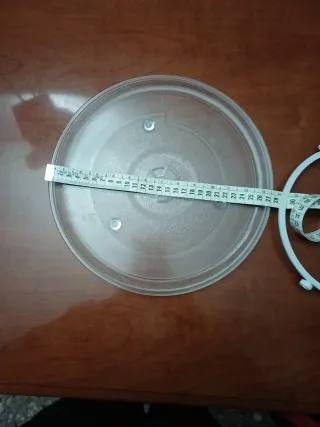 Plato giratorio microondas y aro