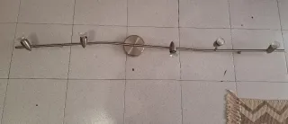 Lámpara techo multidireccional plata