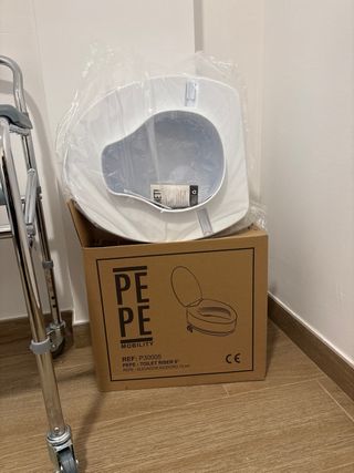 Silla para ducha, baño portátil y adaptador wc