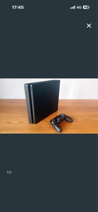 Consola PS4 Slim Negra + Mando