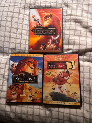 El Rey León 1, 2 y 3 DVD Edición Especial