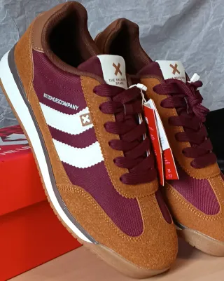 Zapatillas XTI Marrones y Rojas Talla 42