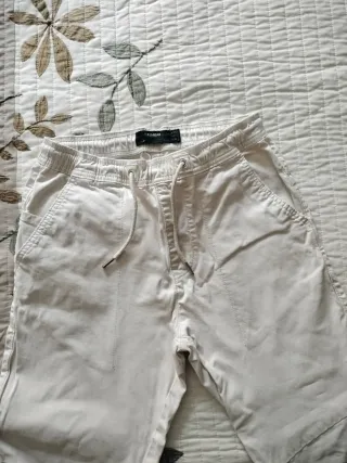 Pantalón Jogger Pull&Bear Talla XS Beige