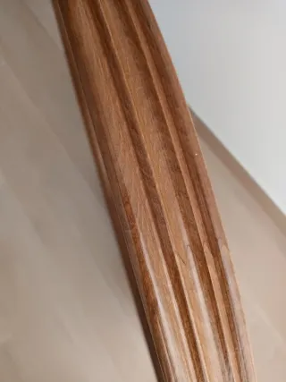 Espejo Redondo Madera y Cristal