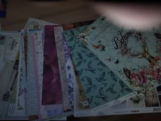 Papeles de Scrapbooking varios diseños + fuse