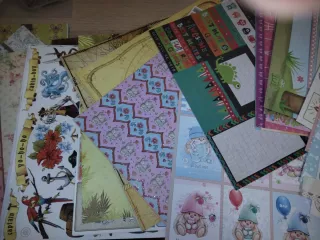Papeles de Scrapbooking varios diseños + fuse