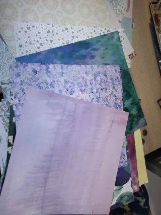 Papeles de Scrapbooking varios diseños + fuse