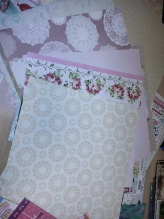 Papeles de Scrapbooking varios diseños + fuse