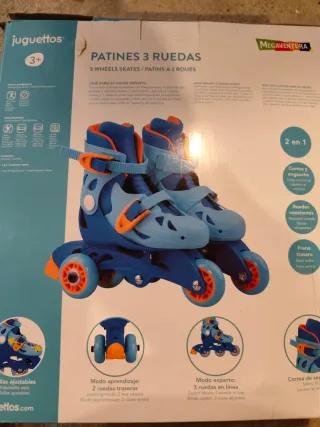 Patines 3 Ruedas Juguettos Ajustables