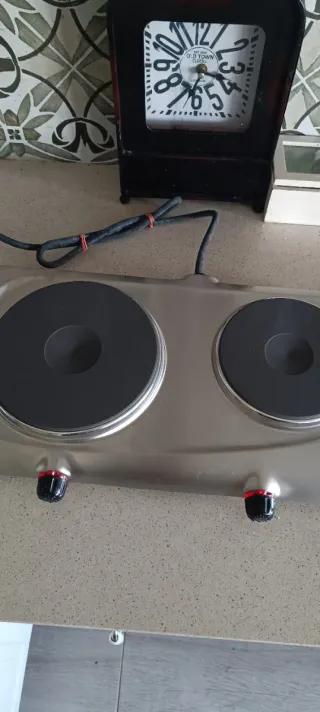 Placa de cocción eléctrica doble NUEVA