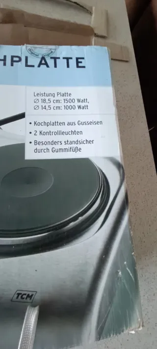 Placa de cocción eléctrica doble NUEVA