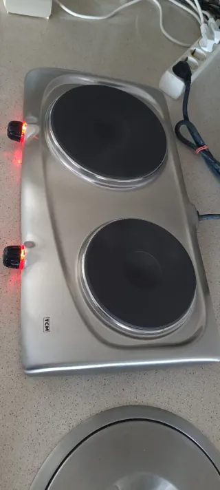 Placa de cocción eléctrica doble NUEVA