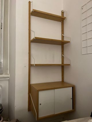 Libreria Ikea bambù e metallo