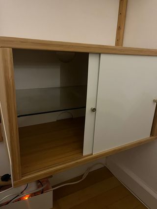 Libreria Ikea bambù e metallo