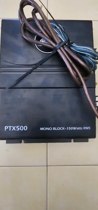 Subwoofer y Amplificador PTX500 para coche