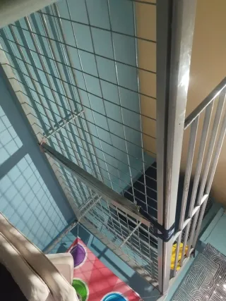 Litera metálica Gris , buen estado de 1.90X 90