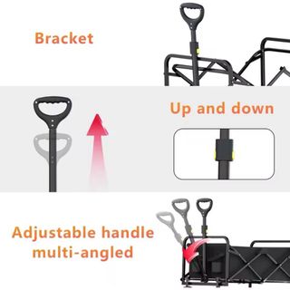 Carro plegable para playa, compras, transportar ..