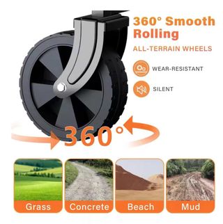 Carro plegable para playa, compras, transportar ..