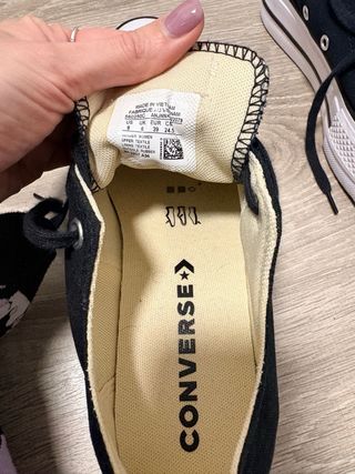 Converse All Star Negras Talla 39